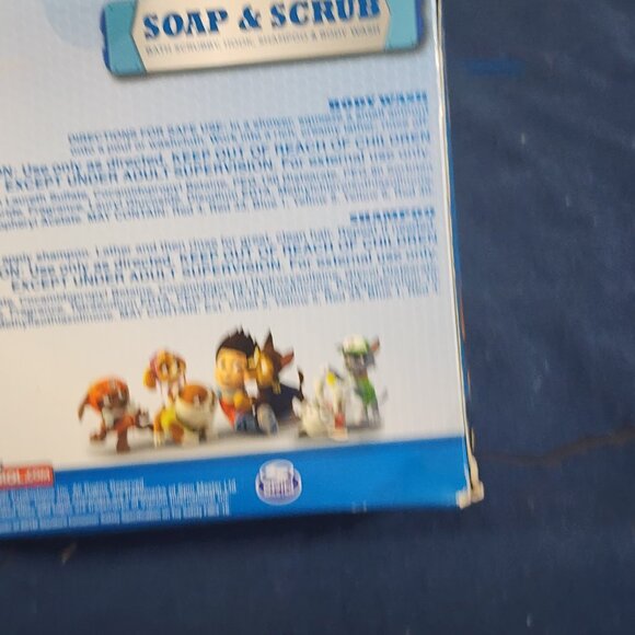 Nickelodeon Paw Patrol 4pc Soap Scrub Shampoo Body Wash Scrubby Hook Bath Set - Picture 14 of 16